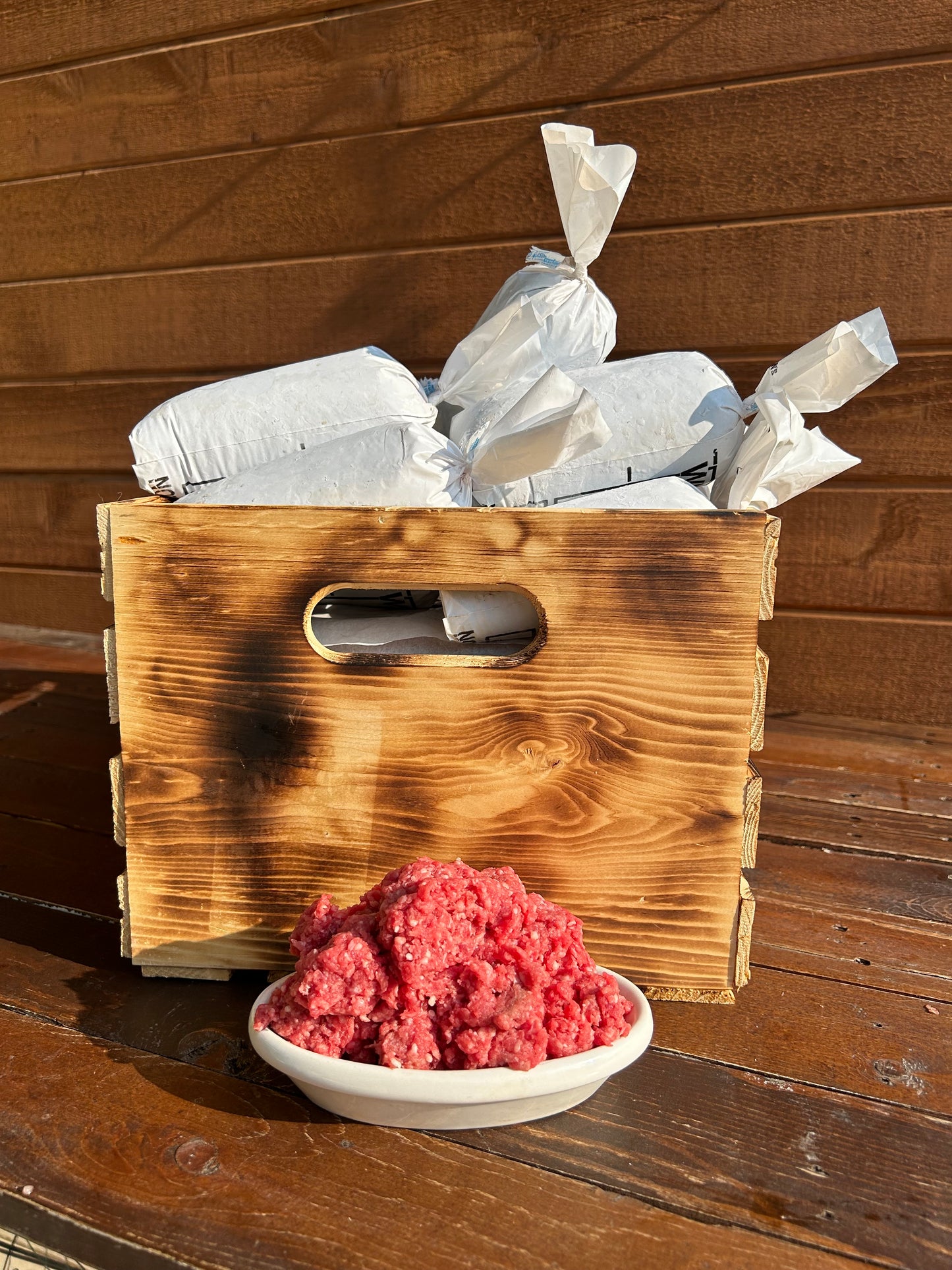 10 Lbs Ground Beef Crate