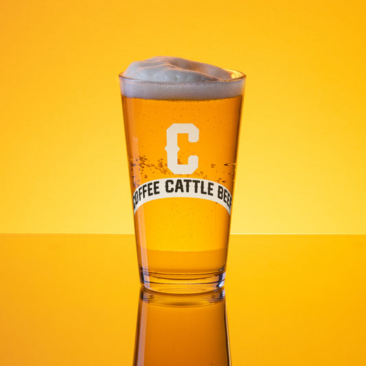 Coffee Cattle Beef Pint Glass